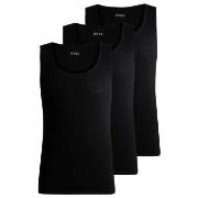 BOSS 3P Tank Top RibClassic Schwarz Baumwolle Small Herren