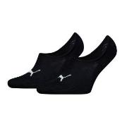 Puma 2P Unisex Footie High Cut Socks Schwarz Gr 39/42