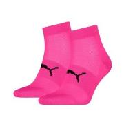 Puma 2P Sport Light Quarter Socks Rosa Gr 39/42
