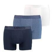 Levis 3P Premium Boxer Weiß/Marine Baumwolle Small Herren