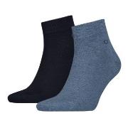 Calvin Klein 2P Quarter Socks Jeansblau Gr 39/42 Herren