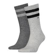 Calvin Klein 2P Stripe Socks Grau Gr 39/42 Herren