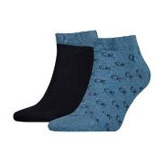 Calvin Klein 2P Eduardo All Over Sneaker Sock Jeansblau Gr 39/42 Herre...