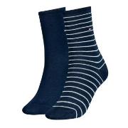 Tommy Hilfiger 2P Classic Small Stripe Socks Dunkelblau Gr 39/42 Damen