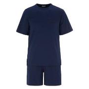 Damella Edward Short Sleeve Pyjamas Marine Baumwolle Small Damen