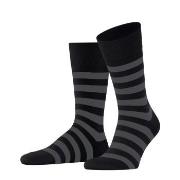 Falke Sensitive Mappd Line Socks Schwarz/Grau Baumwolle Gr 39/42 Herre...