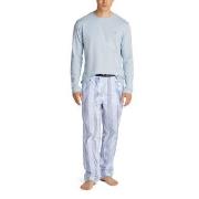 Tommy Hilfiger Original Long Sleeve Pyjama Set Hellblau Baumwolle Medi...