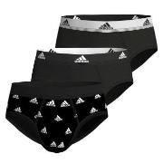 adidas 3P Active Flex Cotton Brief CL1 Schwarz/Weiß Baumwolle Small He...