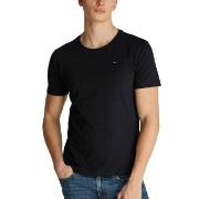 Tommy Hilfiger 3P Signature Embroidery T-Shirt Schwarz Baumwolle Mediu...