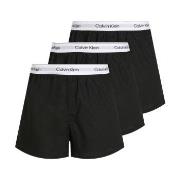 Calvin Klein 3P Slim Boxers Schwarz Baumwolle Medium Herren