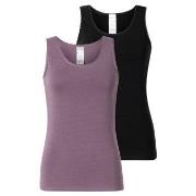 Schiesser 2P Modern Lace Top Lila/Schwarz Baumwolle 38 Damen