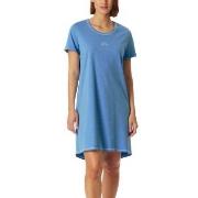 Schiesser Short Sleeve Sleepshirt Hellblau Baumwolle 38 Damen