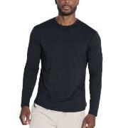 Panos Emporio Bamboo Crew Longsleve Tee Schwarz Small Herren