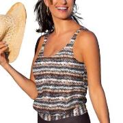 Wiki Puerto Rico Tankini Top Braun gemustert C/D XXL Damen