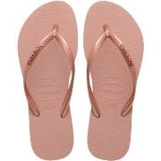 Havaianas Slim Logo Metallic Hellrosa Gr 35/36 Damen