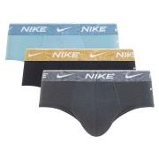 Nike 6P Everyday Essentials Cotton Stretch Hip Brief Grau/Blau Baumwol...