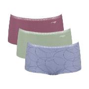 Sloggi 3P GO Crush Hipster Shorts Multi-colour-2 Baumwolle Small Damen