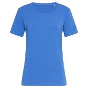 Stedman Claire Relaxed Women Crew Neck Blau ringgesponnene Baumwolle S...