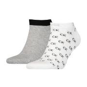 Calvin Klein 2P Eduardo All Over Sneaker Sock Weiß Gr 39/42 Herren