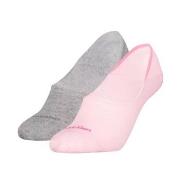 Calvin Klein 2P Women Mid Cut Footie Socks Grau/Rosa Gr 39/42 Damen