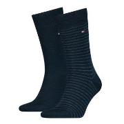 Tommy Hilfiger 2P Men Sock Stripe Schwarz/Blau Gr 39/42 Herren