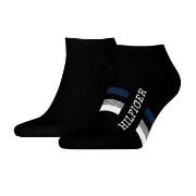 Tommy Hilfiger 2P Men Tab Sneaker Socks Schwarz Gr 39/42 Herren