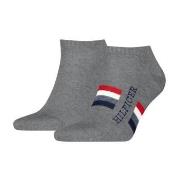 Tommy Hilfiger 2P Men Tab Sneaker Socks Grau Gr 39/42 Herren
