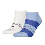 Tommy Hilfiger 2P Rugby Sneaker Socks Weiß/Blau Gr 43/46