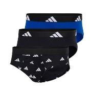 adidas 3P Active Flex Cotton Brief Schwarz/Blau Baumwolle Small Herren