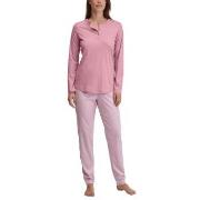 Calida Striped Dreams Long Pyjamas Helllila Baumwolle Small Damen
