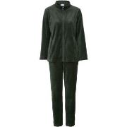 Damella Velour Plain Suit Dunkelgrün X-Large Damen