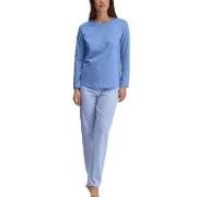 Calida Lovely Nights Pyjamas Hellblau Baumwolle Small Damen