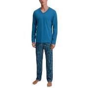 Calida Relax Imprint 3 Pyjamas Mitternachtsbl Baumwolle Medium Herren