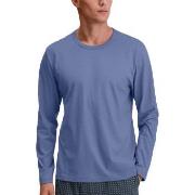 Calida Remix Basic Sleep Long Sleeve Shirt Blau Baumwolle Small Herren