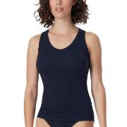 Schiesser Fine Rib Top Dunkelblau Baumwolle Small Damen