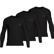 HUGO 3P Triplet Shirt Schwarz Baumwolle Small Herren