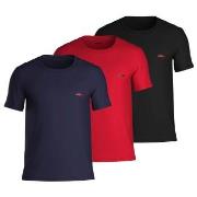 HUGO 3P Triplet T-Shirt Rot/Blau Baumwolle Medium Herren