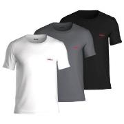 HUGO 3P Triplet T-Shirt Grau/Schwarz Baumwolle Medium Herren