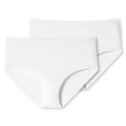 Schiesser 2P 95-5 Organic Cotton Midi Briefs Weiß Baumwolle Small Dame...