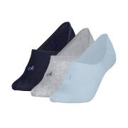 Calvin Klein 3P Footie Socks For Women Grau/Blau Gr 39/42 Damen