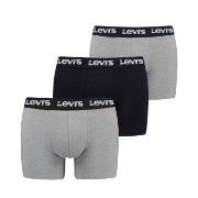 Levis 3P Repeat Logo Boxer Brief Multi Schwarz/Grau Baumwolle Small He...