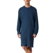 Schiesser Comfort Essential Longsleeve Sleepshirt Marine Baumwolle Med...
