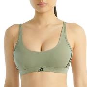 adidas BH Sport Active Essentials 3 Stripes Bralette Grün Baumwolle Sm...