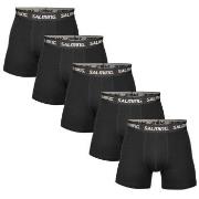 Salming 5P Soft Cotton Boxers With Logo Schwarz Baumwolle Small Herren