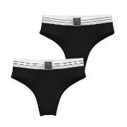 Björn Borg 2P Original Original High Waist Briefs Schwarz Baumwolle Sm...