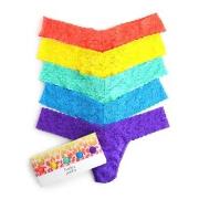 Hanky Panky 5P Signature Lace Low Rise Thong Mixed Nylon One Size Dame...
