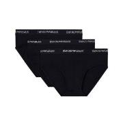 Armani Stretch Jersey Briefs 3P Schwarz Baumwolle Small Herren