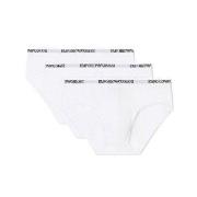 Armani Stretch Jersey Briefs 3P Weiß Baumwolle Small Herren