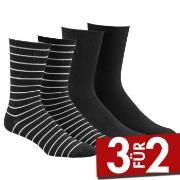 Damella 2P Bamboo Socks Schwarz Gr 39/42 Damen