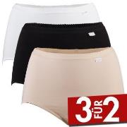 Damella 3P Classic Cotton Hipster Mixed Baumwolle Small Damen